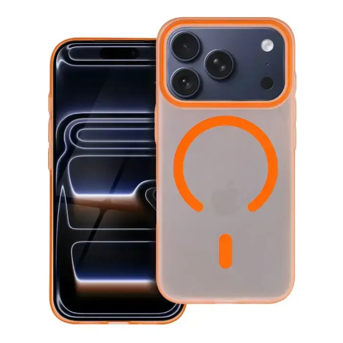 GO ORANGE maciņš ar MagSafe atbalstu telefonam iPhone 16e | iPhone 17e oranžs