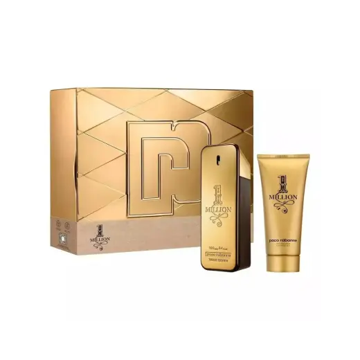 Set Paco Rabanne: 1 Million, Eau De Toilette, For Men, 100 ml + 1 Million, Shower Gel, For All Skin Types, 100 ml