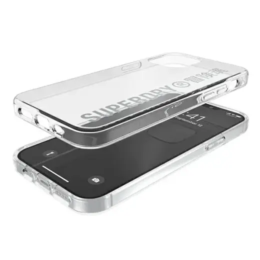 SuperDry Snap iPhone 12|12 Pro Clear Cas e srebrny|silver 42591 Foto 6