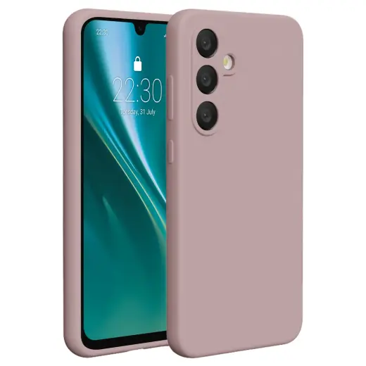 Etteri Silicone phone case for Samsung Galaxy S24 FE light pink