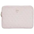 Bag Guess Sleeve 14" 4G Zipper Pocket  Triangle Logo pink Фото num