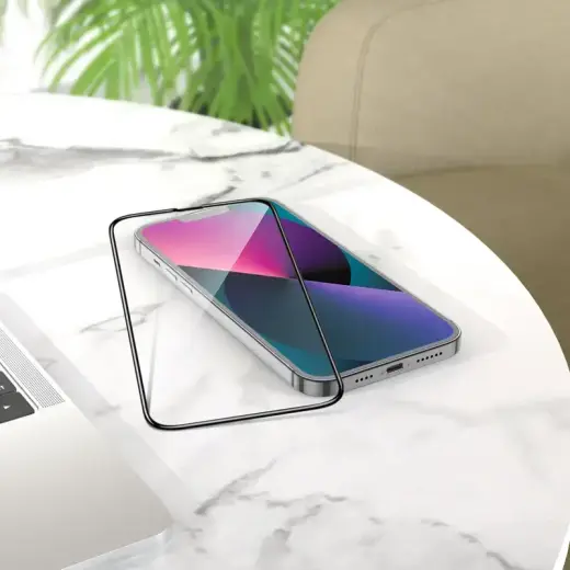 Borofone Tempered glass BF3 Full Screen for Iphone 14 Plus Foto 9