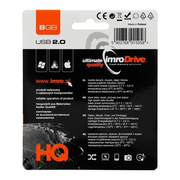 IMRO pendrive AXIS 8GB USB2.0 Foto 2