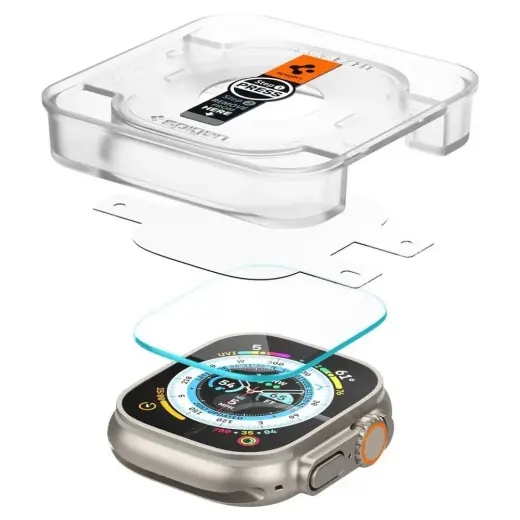 TEMPERED GLASS Spigen GLAS.TR "EZ FIT" 2-PACK Apple Watch ULTRA (49 MM) CLEAR Foto 5