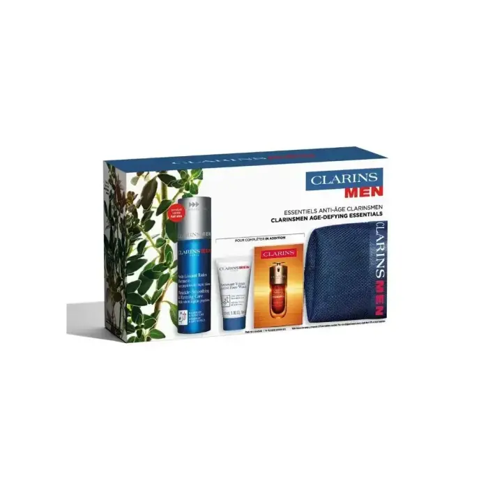 Clarins Men Gel Crema Antiedad y Firmeza Estuche 4 Piezas
