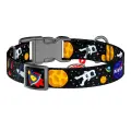 Nylon dog collar with QR code Waudog "NASA" size M Photo