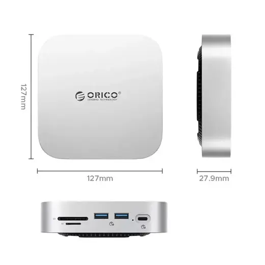 Orico MiniLink 9-in-1 Docking Station with Hard Drive Bay - Silver Foto 4