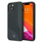 Mercedes MEHCP13MCDONA iPhone 13 6,1"navy hardcase Leather Perforated Area Foto 1