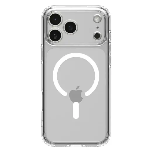 Spigen Ultra Hybrid MagSafe Case for iPhone 17 Pro - Clear and White Foto 2