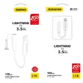Dudao Converter Adapter from Lightning to headphones jack 3,5 mm (female) white (L16i white) Foto 5