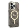 Guess 4G MagSafe Compatible Case + Wireless Charger for iPhone 14 Pro Max Brown Foto 4