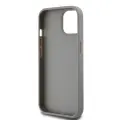 DKNY PU Leather Repeat Pattern Tonal Stripe Case for iPhone 15 Beige — Foto 4