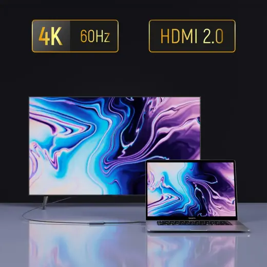 Wozinsky WACH-01 USB-C - HDMI 4K 60Hz Adapter - Black Foto 8