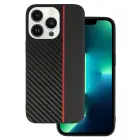 Tel Protect CARBON phone case for iPhone 13 Pro black red — Photo 1