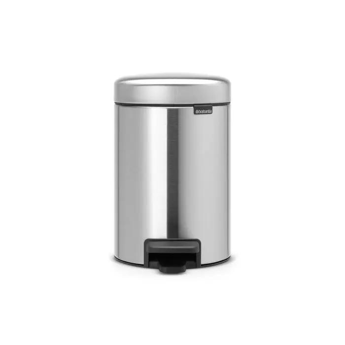 BRABANTIA atkritumu tvertne ar pedāli NewIcon, 3L, Matt Steel Fingerprint Proof