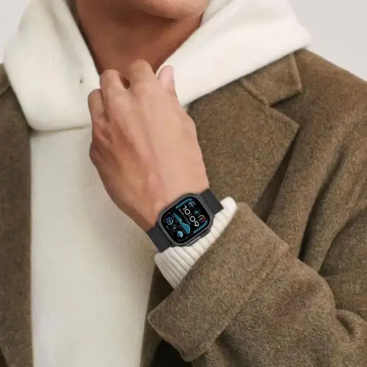 Tech-Protect Milano strap for Apple Watch 6 | 7 | 8 | 9 | 10 | SE | Ultra 1 | 2 (44 | 45 | 46 | 49 MM) - titanium Foto 4