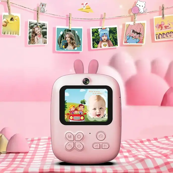 Mini Thermal Printer for Kids with Camera and Camcorder - Pink Foto 16