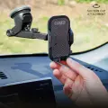 Telescopic car holder with suction cup Black Photo