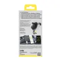 Gravity car smartphone holder with air vent clip Black Photo