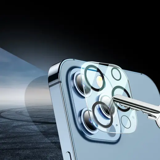 Bestsuit 6in1 set for iPhone 13 mini case | tempered glass flexi | back housing protector film | camera lens tempered glass | cloths | aplicator (D30 Buffer) Photo