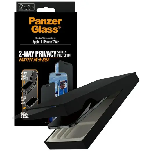 PanzerGlass Ultra-Wide Fit Fastfit Privacy Glass for iPhone Air Фото num