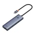 4in1 Hub Baseus  UltraJoy USB-C do 3x USB 3.0 + RJ45 (space grey) Foto 6