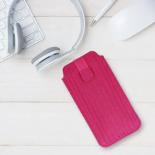 HIT Pouch Case (Size XL) for Iphone 15/15 Pro/Iphone 16/16 Pro/Samsung S24/S24 Plus/S25/S25 Plus/A53/A55 5G design 2 pink Foto 6