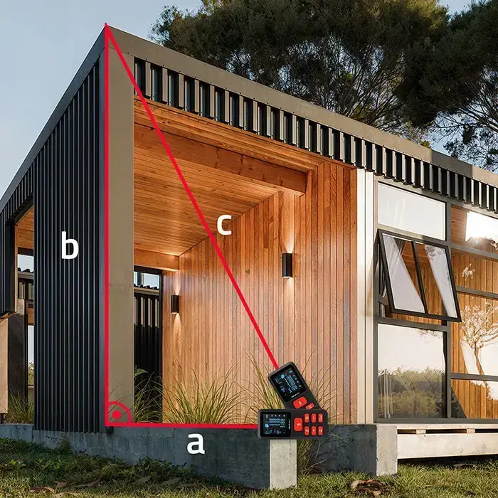 Qoltec Precise digital laser distance meter with an electronic level | LCD with backlight | 50m Foto 10