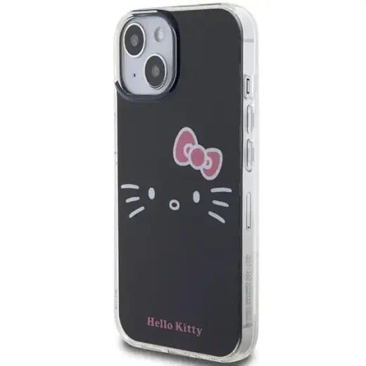 Hello Kitty IML Kitty Face case for iPhone 15 - black Фото num