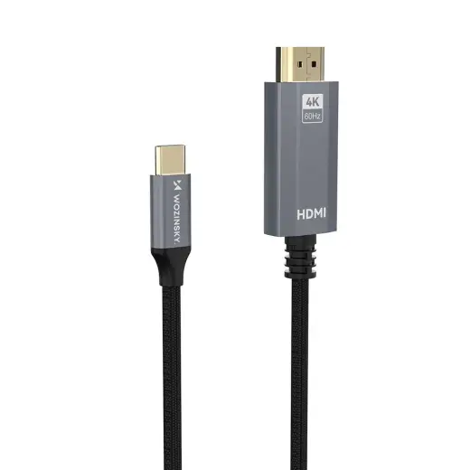 Wozinsky WCCH-01 USB-C - HDMI 4K 60Hz Cable 1.8m - Black Foto 4
