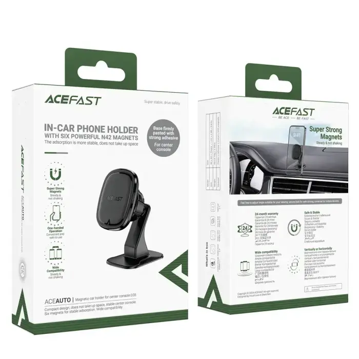 Acefast D35 Magnetic Dashboard Holder - Black Photo