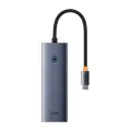 4in1 Hub Baseus  UltraJoy USB-C do 3x USB 3.0 + RJ45 (space grey) Foto 2