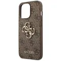 Guess PU 4G Metal Logo Case for iPhone 14 Pro Brown — Foto 6