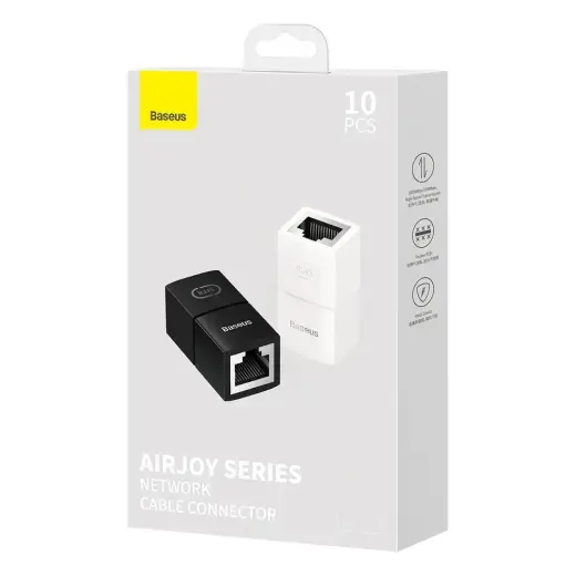 Network coupler Ethernet RJ-45 cable connector Baseus AirJoy Series 10 pcs - white Фото num