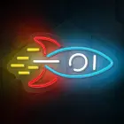 Neon PLEXI LED ROCKET multicolor NNE18 Neolia Фото num