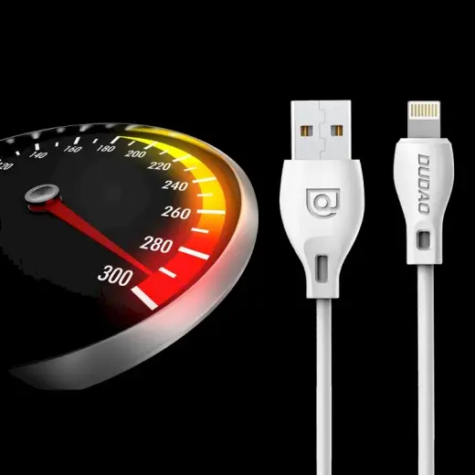 Dudao micro USB data charging cable 2.4A 1m white (L4M 1m white) Photo