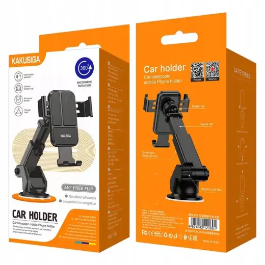 KAKUSIGA KSC-715B universal car holder with black Photo