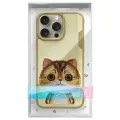 Nimmy Big Eyed Pet 2.0 Cat phone case for iPhone 15 Pro brown Photo