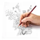 Zīmulis STAEDTLER TRADITION HB sarkans korpuss Foto 5