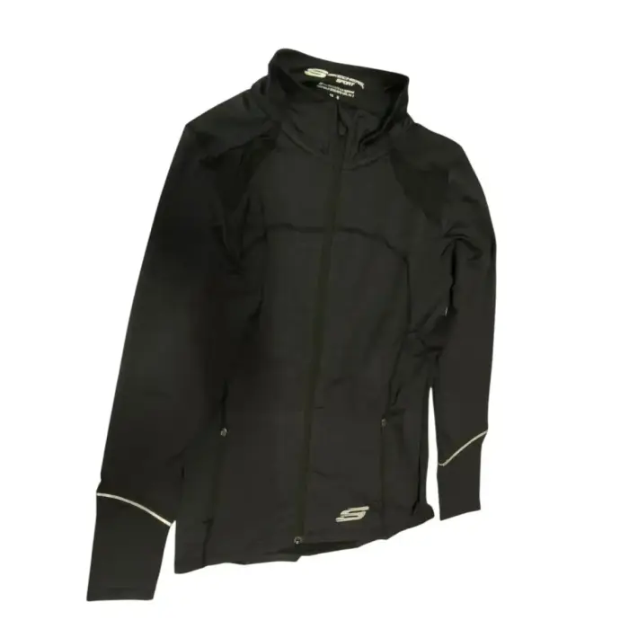 Skechers, Leia Mari, Sports Women Synthetic Jacket, Black, Size 10