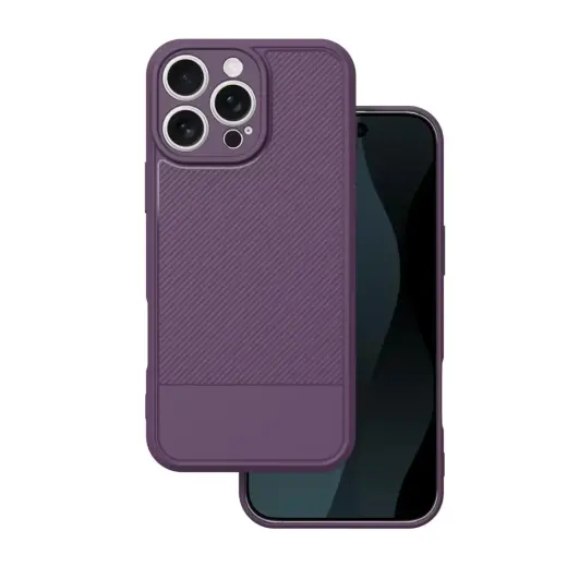 Simple Carbon maciņš telefonam iPhone 16 Pro Max violets