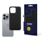 3mk Hardy Silky Leather maciņš ar MagSafe atbalstu telefonam iPhone 16 Pro Max melns — Foto 1