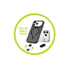 Mobile Origin USB-C Dust Plug & Cleaning Brush CL1 Black/Clear for iPhone/Android — Фото 8
