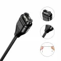 TECH-PROTECT MC04 ULTRABOOST CHARGING USB CABLE 100CM GARMIN WATCH BLACK Foto 3