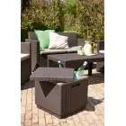 Garden table/storage box Ice Cube brown — Photo 2