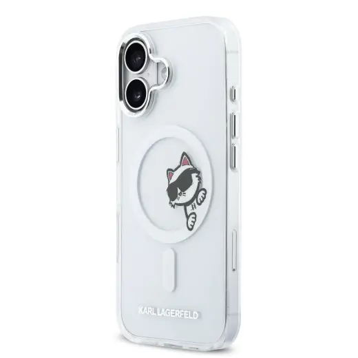 Karl Lagerfeld IML Choupette Peekaboo MagSafe Case for iPhone iPhone 17 Transparent