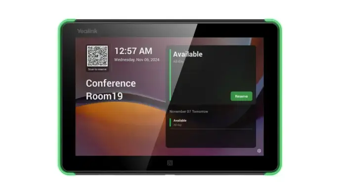 Yealink Room Panel E2 20.3 cm (8") 1280 x 800 pixels LCD 802.11a, 802.11b, 802.11g, Wi-Fi 5 (802.11ac) Black Bluetooth