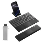 Wireless keyboard with touchpad SODI ZO1T Tri-Fold Bluetooth black — Foto 2
