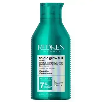 Redken Acidic Grow Full System Champú, Sistema De Densidad y Fuerza Para Cabello Fino O Liso 300ml