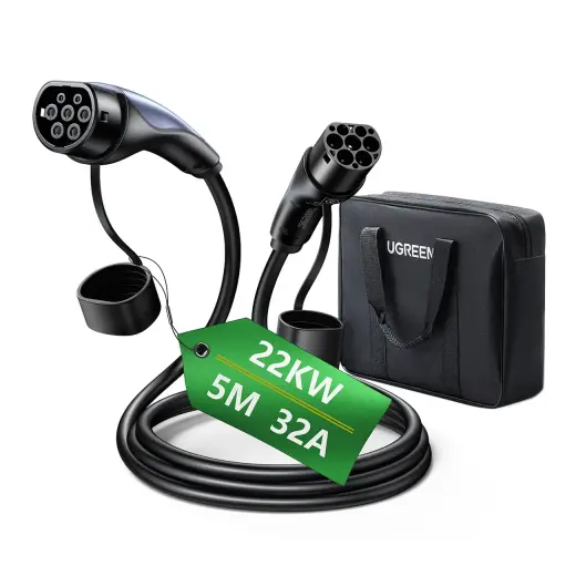 Ugreen EV708 32A 22kW 5m IP55 Electric Car Charging Cable - Black Photo
